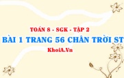 Bài 1 trang 56 Toán 8 Chân trời sáng tạo Tập 2